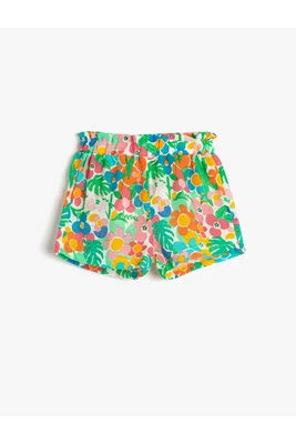 Koton Shorts Floral Elastic Waist