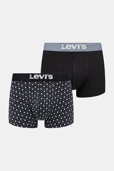 Boxerky Levi's 2-pack černá barva, 37149-1126