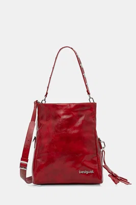 Kabelka Desigual REPRISE RED VALENTI červená barva, 25WAXPCA