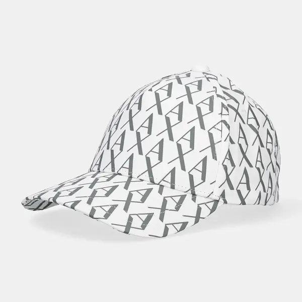 Bavlněná baseballová čepice Armani Exchange černá barva, vzorovaná, 954229 CC813