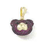 Brass Micro Pave Cubic Zirconia Pendants