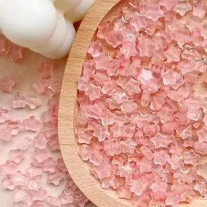 30Pcs Frosted Glass Beads