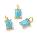 Real 18K Gold Plated Brass Micro Pave Cubic Zirconia Pendants