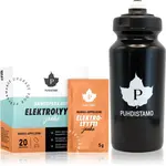 Puhdistamo Electrolyte Powder + láhev sportovní nápoj s elektrolyty příchuť Mango & Orange 20x5 g