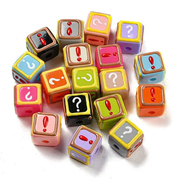 Opaque Acrylic European Beads