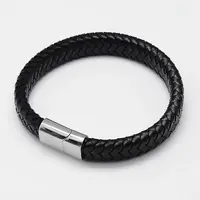 Braided Leather Cord Bracelets