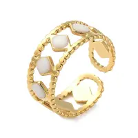 304 Stainless Steel Enamel Cuff Rings