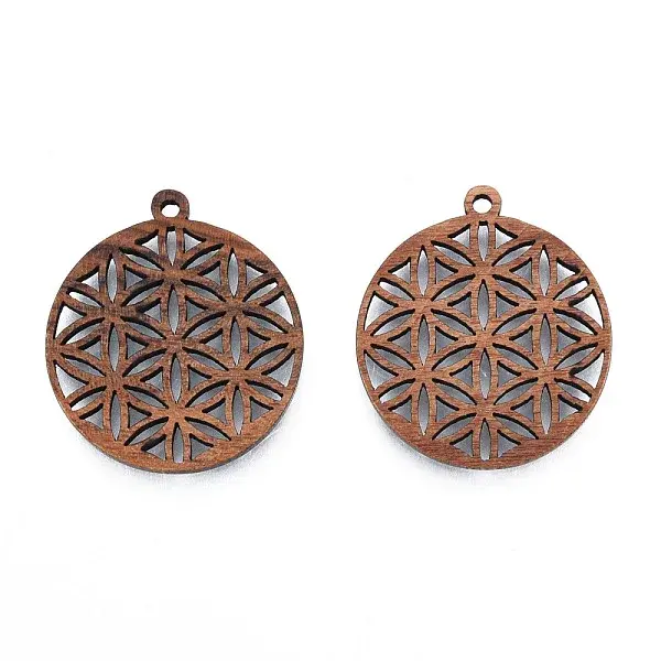 Natural Walnut Wood Pendants