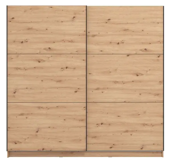 Šatní skříň s posuvnými dveřmi catalina 220 - dub artisan