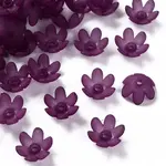 Frosted Acrylic Bead Caps