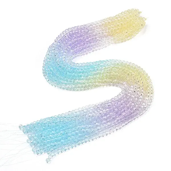Transparent Glass Beads Strands