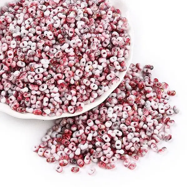 Two Tone Baking Paint Glass Seed Beads