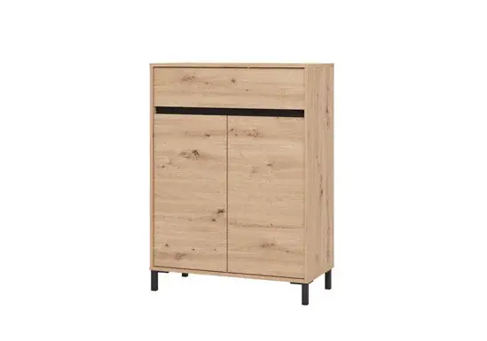 Předsíňová komoda maddie - dub, černá