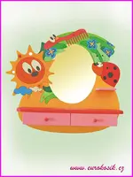 Detské kaderníctvo lienka so zrkadlom