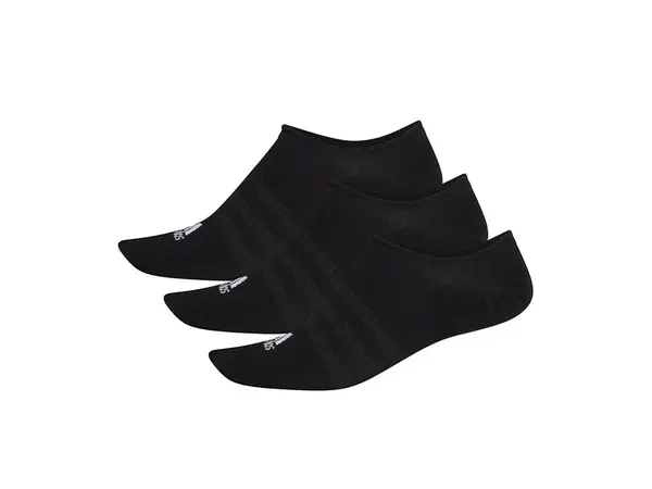 adidas NO-SHOW SOCKS - 3 PAIRS L BLACK/BLACK/BLACK