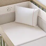 Ložní souprava do postýlky habitat–béžová/šedá - 80x130cm