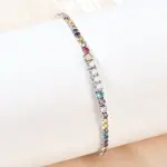925 Sterling Silver Micro Pave Cubic Zirconia Tennis Bracelets for Women
