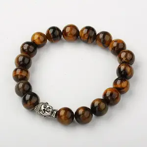 Natural Tiger Eye Stretch Bracelets