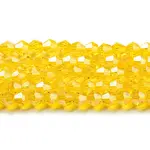 Transparent Electroplate Glass Beads Strands