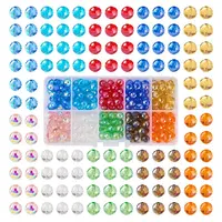 200Pcs 10 Color Electroplate Glass Bead Strands