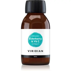 Viridian Nutrition Organic Elderberry & Vit C Extract podpora imunity 100 ml