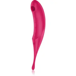 Satisfyer TWIRLING PRO vibrátor se stimulátorem klitorisu Red 19,9 cm