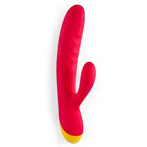ROMP Jazz Rabbit vibrátor se stimulátorem klitorisu Red 21 cm