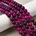 Natural Dyed White Jade Beads Strands