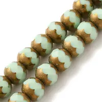 Opaque Solid Color Glass Beads Strands