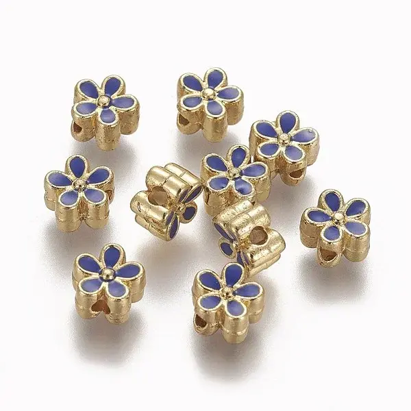 Brass Enamel Beads