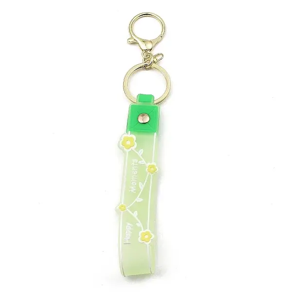 Flower PVC Rope Keychains