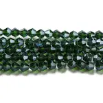 Transparent Electroplate Glass Beads Strands