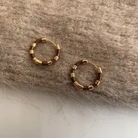 Brass Enamel Earrings