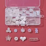 9 Style Transparent and Opaque Acrylic Beads