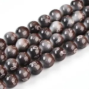 Baking Paint Glass Beads Strands