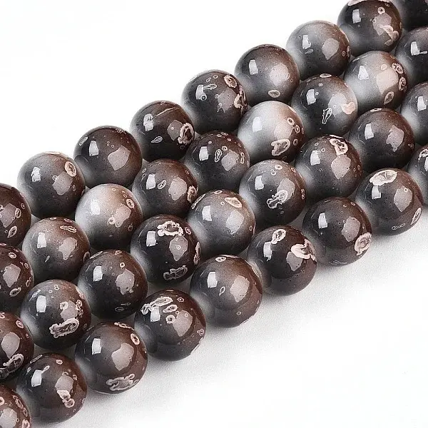 Baking Painted Glass Beads Strands