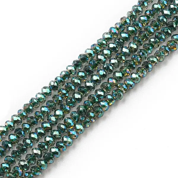 Electroplate Glass Beads Strands