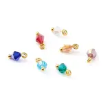 Handmade Faceted Glass Beads Charms