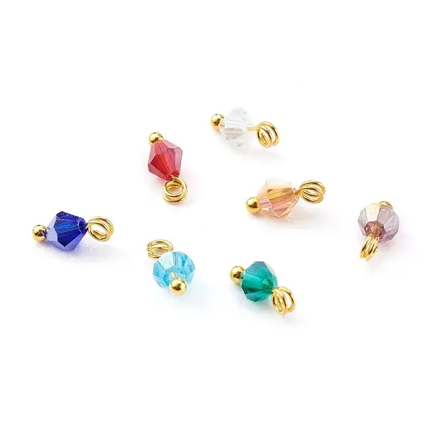 Handmade Faceted Glass Beads Charms