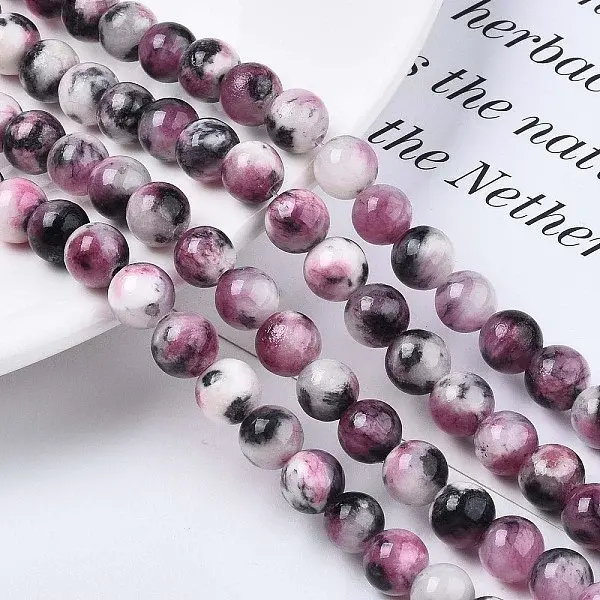 Natural Dyed Persian Jade Gemstone Bead Strands