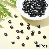 Opaque Acrylic Horizontal Hole Beads