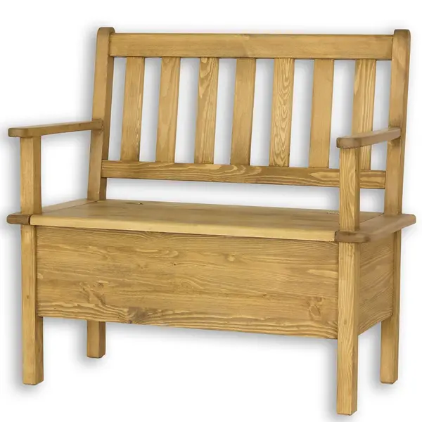 Lavica s úložným priestorom a opierkami sil14 b, 150cm - k17 biely