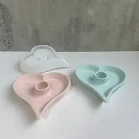 DIY Heart Shape Candlestick Silicone Molds