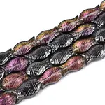 Transparency Electroplate Glass Beads Strands