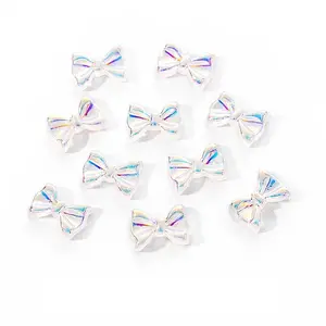 Electroplated Bowknot Resin Cabochons