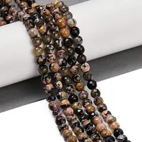 Natural Fire Crackle Agate Beads Strands
