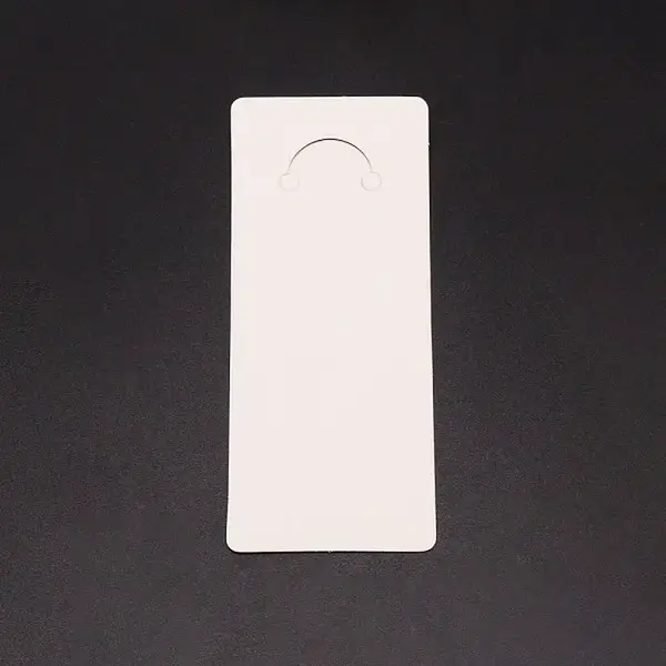 Blank Paper Keyring Display Card