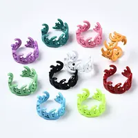 Spray Painted Brass Cuff Rings