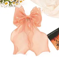 Cloth Long Bowknot Hair Barrettes