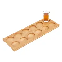12-Slot Wood Wine Glass Holder